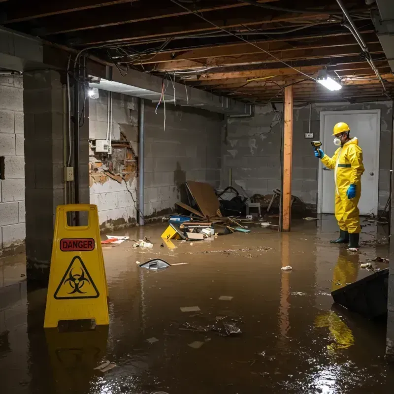 Flooded Basement Electrical Hazard in Coronado, CA Property